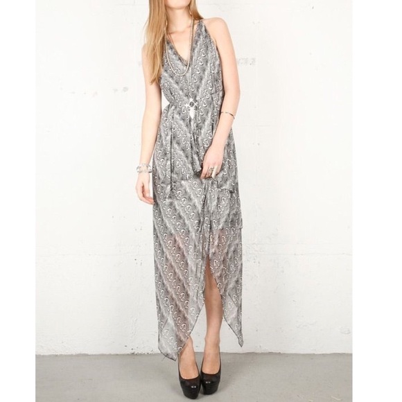 ROBERT Rodriguez Python Print Handkerchief dress - Picture 1 of 12